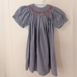 Silly goose hand smocked dress